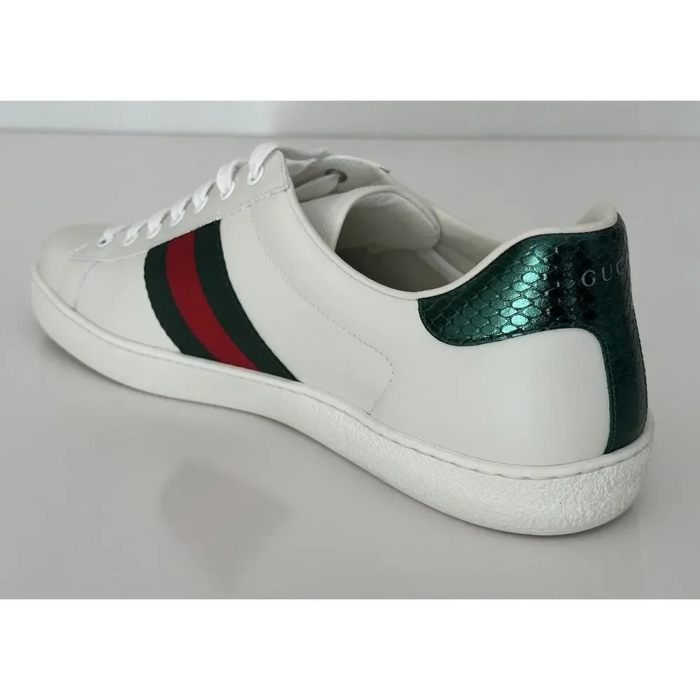 Gucci Men's Soft White Snake dSneakers 14.5 US (Gucci 13.5) 456230 IT NIB